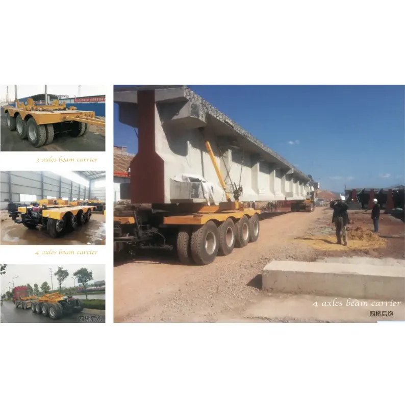 Trailer semi flatbed 12,4m 3-poros
