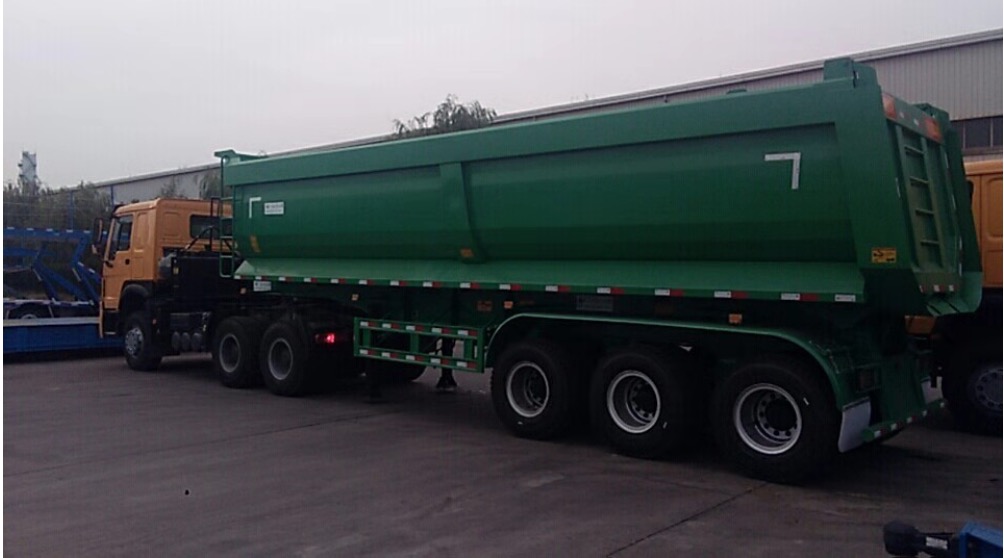 Trailer Semi Dump 3 Gandar dengan kapasitas 35cbm