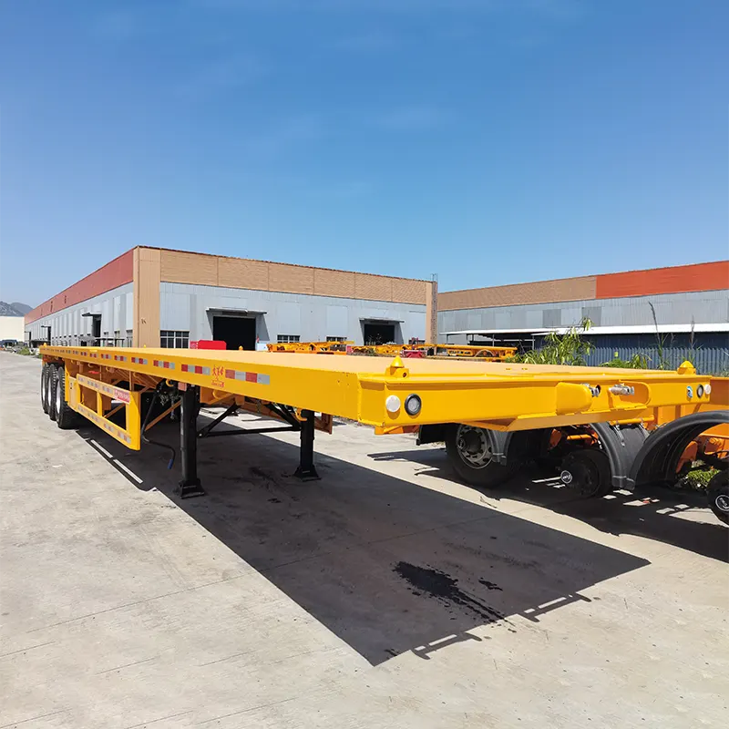 30ft 2-axle flatbed semi trailer dengan FUWA 13T axle