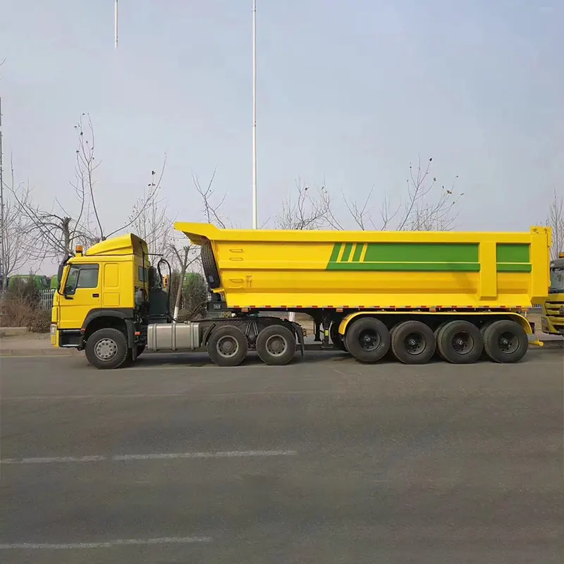 4 Gandar Dump Semi Traielr Dengan Gandar Fuwa 16t