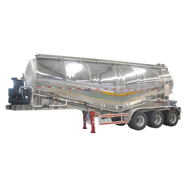 Trailer Semi Tanker Semen Massal 40cbm dengan Sistem Tenaga 42kw