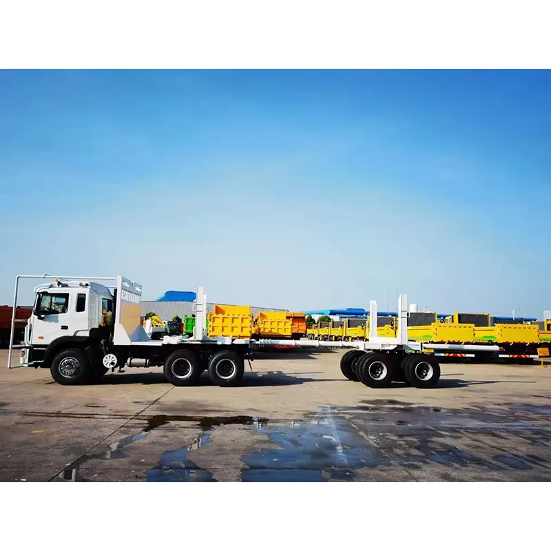 Trailer kayu ATV dengan crane