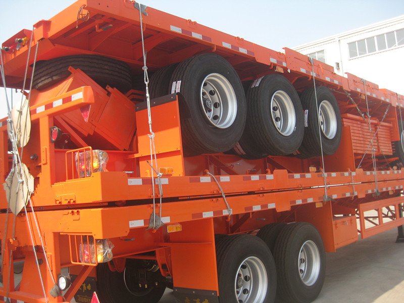 Tanzania tipe 40ft 3 as roda flatbed semi trailer pemasok eksportir pemasok