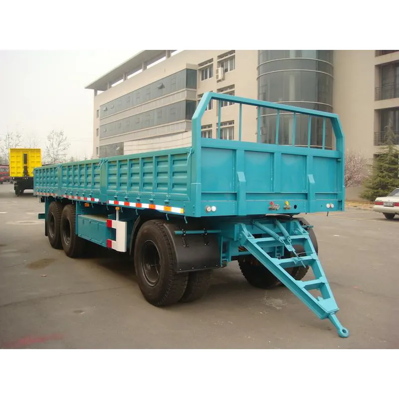 Trailer Drawbar Dropside Tri-gandar untuk Kargo Curah